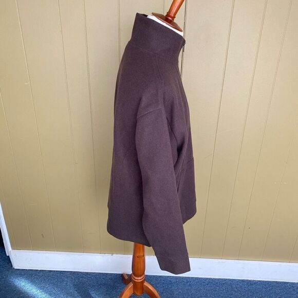 Express men L new with tags quarter zip Longsleeve pullover brown - Picture 6 of 11